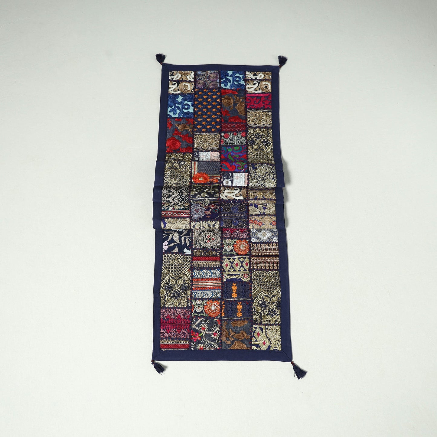 Khambadiya patchwork table runner (73 x 17 in) 20