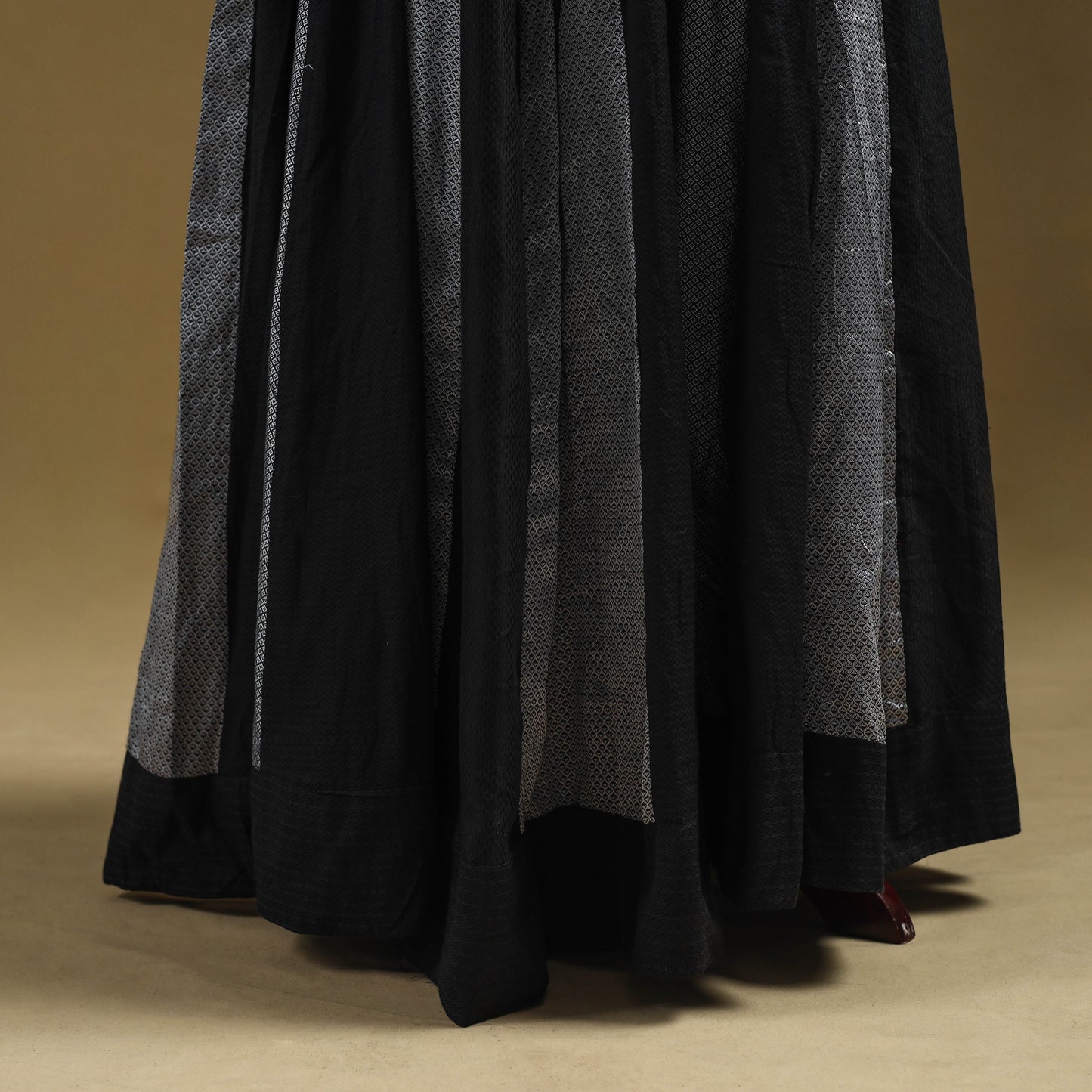 Khun patchwork 24 kali cotton long skirt 33 - handcrafted