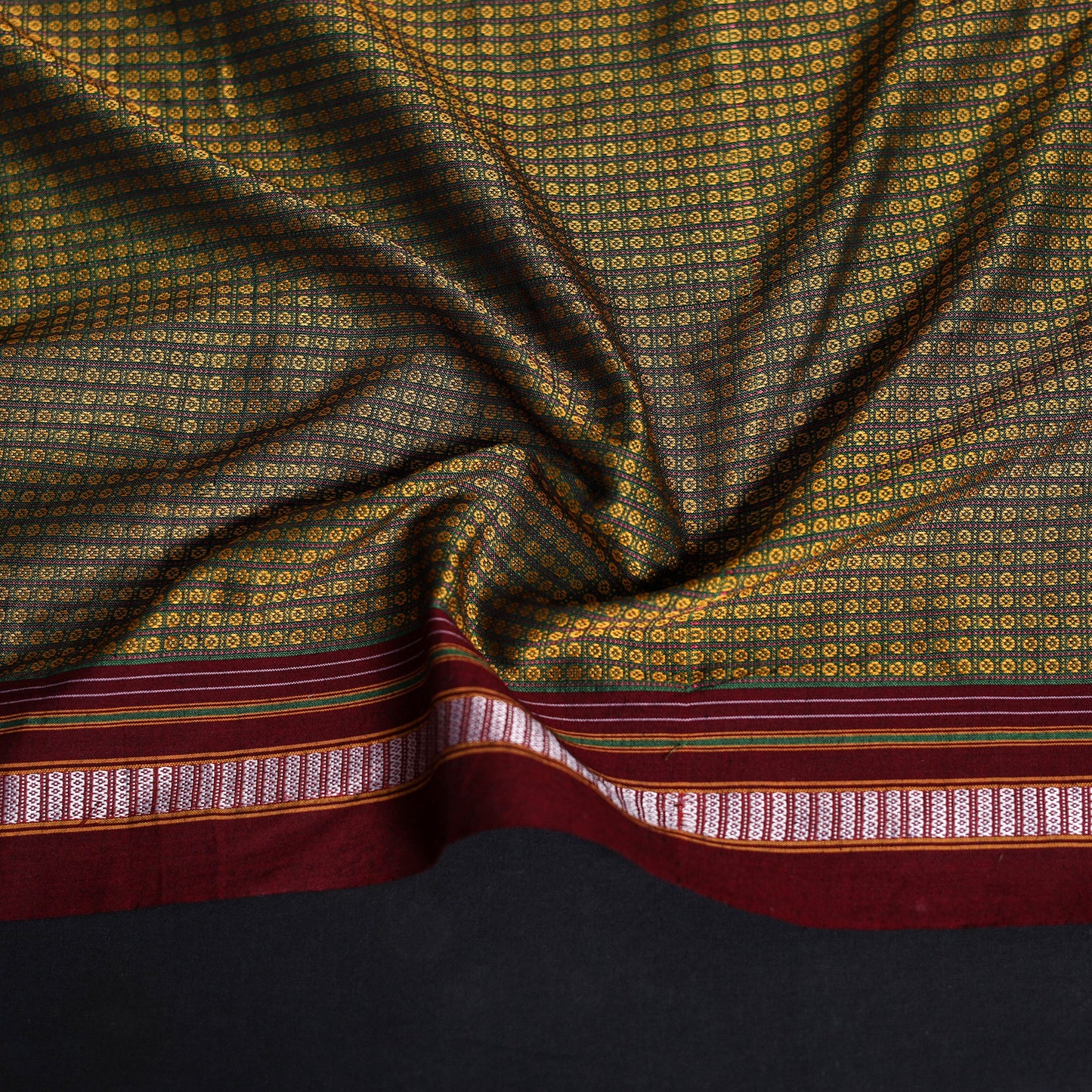 Khun weave cotton blouse piece 39 - handcrafted