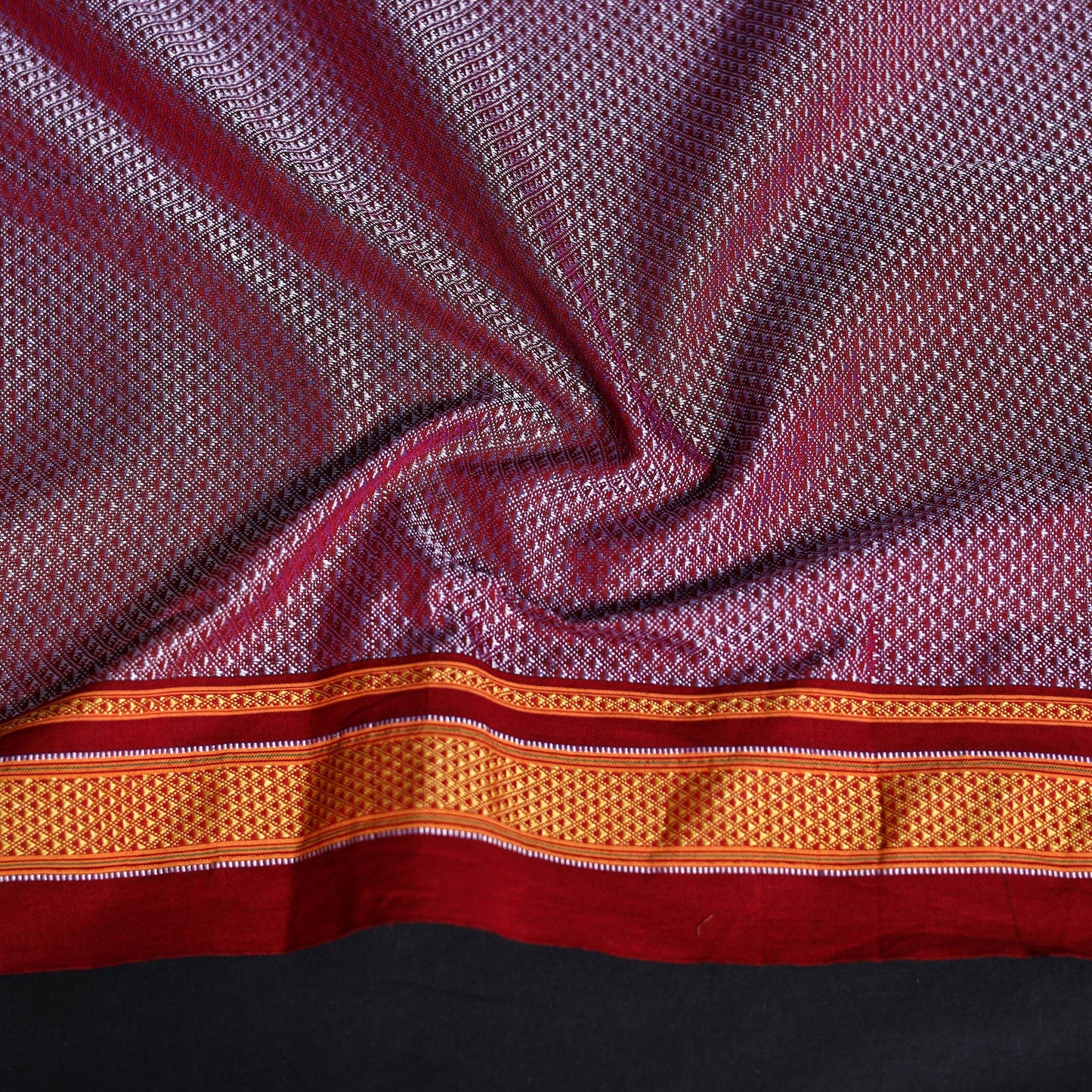 Khun weave cotton blouse piece 43 - handcrafted