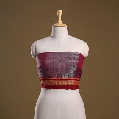 Khun weave cotton blouse piece 43 - handcrafted