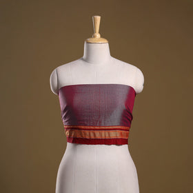 Khun weave cotton blouse piece 43 - handcrafted