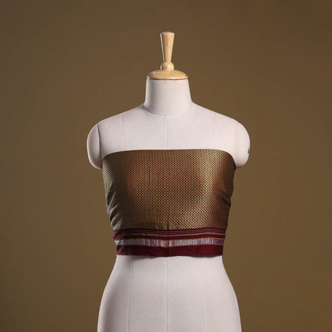 Khun weave cotton blouse piece 45 - handcrafted