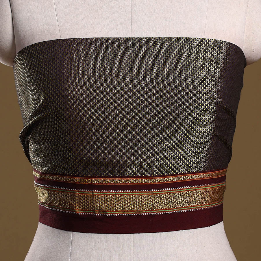 Khun weave cotton blouse piece 51 - handcrafted