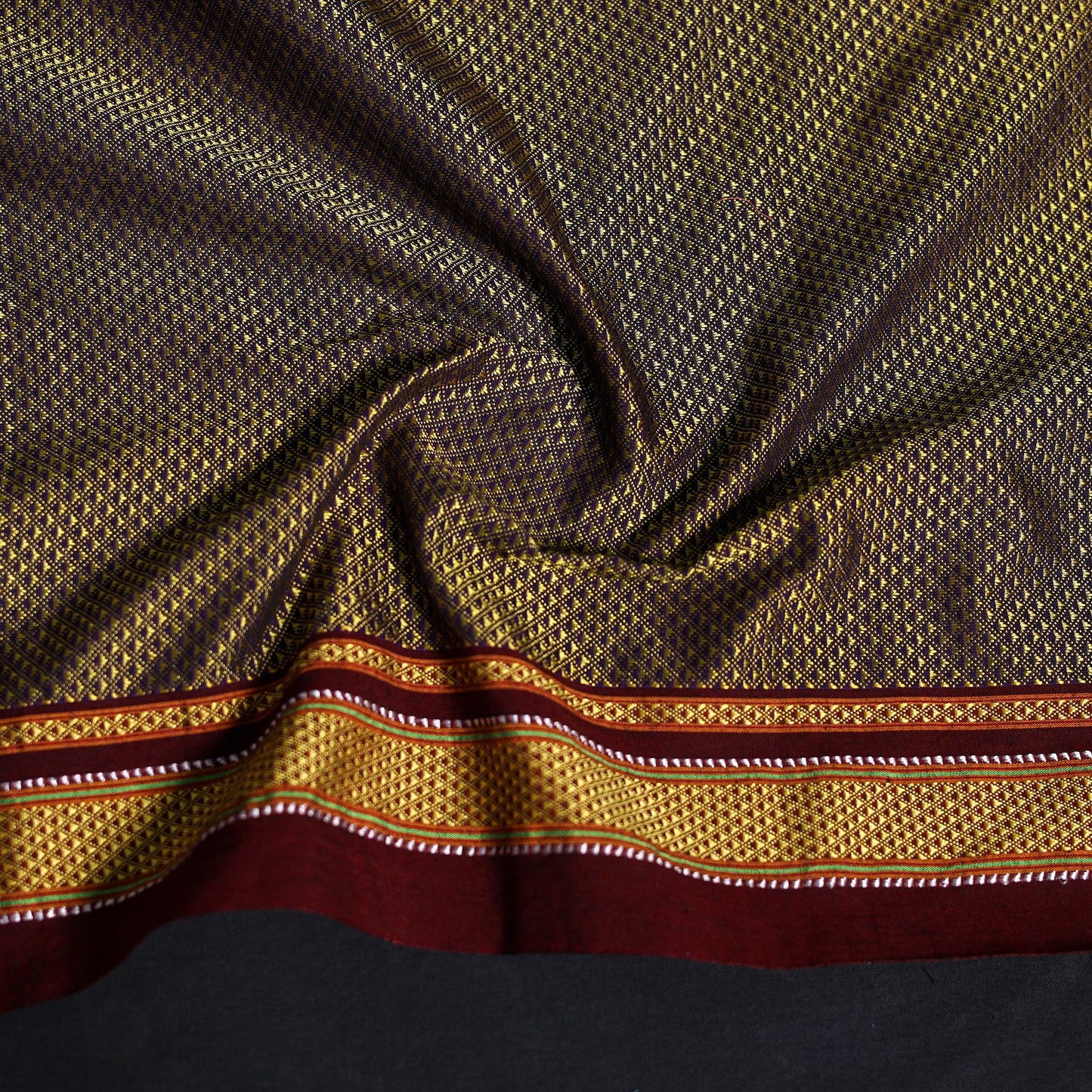 Khun weave cotton blouse piece 51 - handcrafted