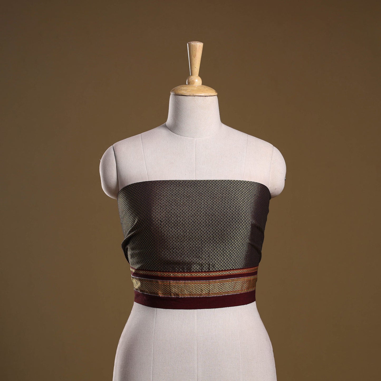 Khun weave cotton blouse piece 51 - handcrafted