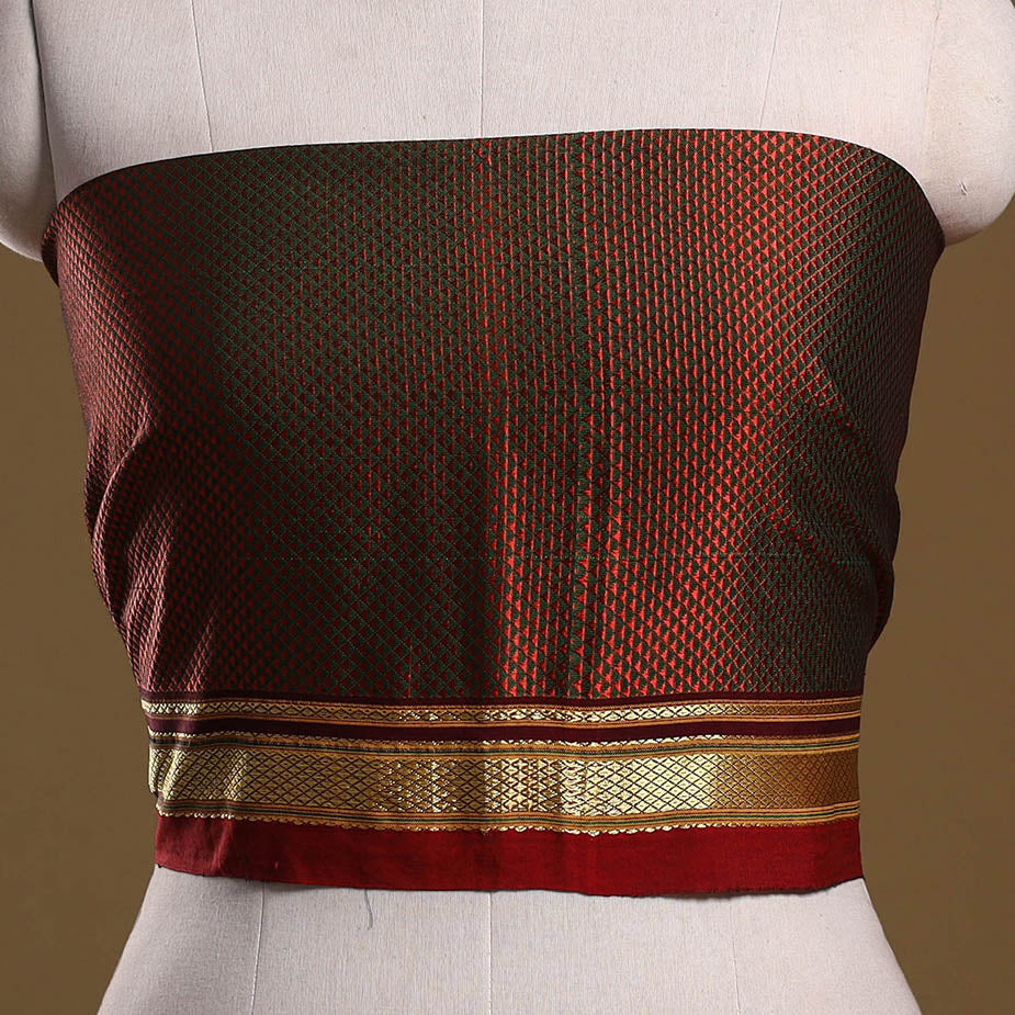 Khun weave cotton blouse piece 61 - handcrafted