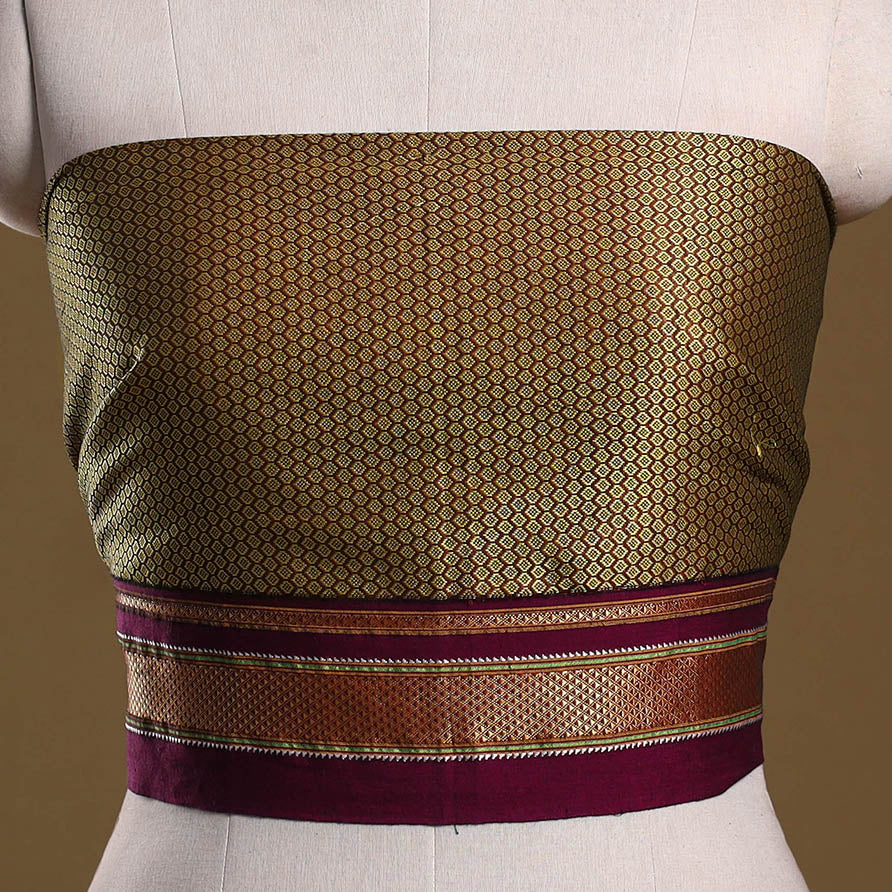 Khun weave cotton blouse piece 72 - handcrafted