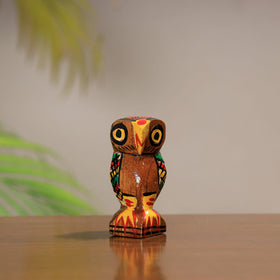  King & Queen Burdwan Wood Handpainted Sculpture Set