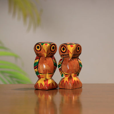  Traditional Burdwan Wood Craft Handpainted Sculpture 36 