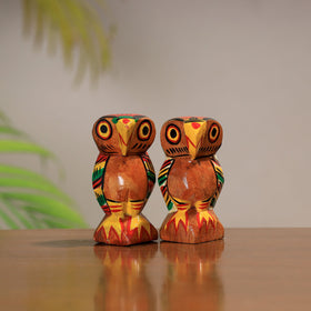  Traditional Burdwan Wood Craft Handpainted Sculpture 36 