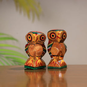 King & queen - traditional burdwan wood craft handpainted