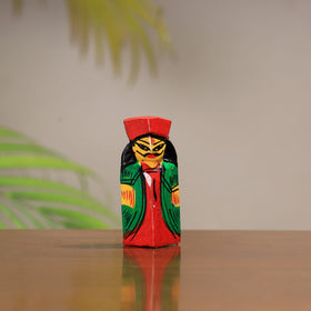 King & queen - traditional burdwan wood craft handpainted