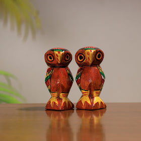 King & queen - traditional burdwan wood craft handpainted