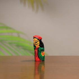 King & queen - traditional burdwan wood craft handpainted