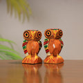 King & queen - traditional burdwan wood craft handpainted