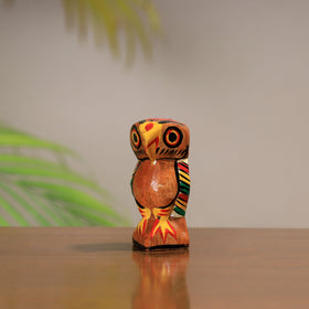 King & queen - traditional burdwan wood handpainted owl