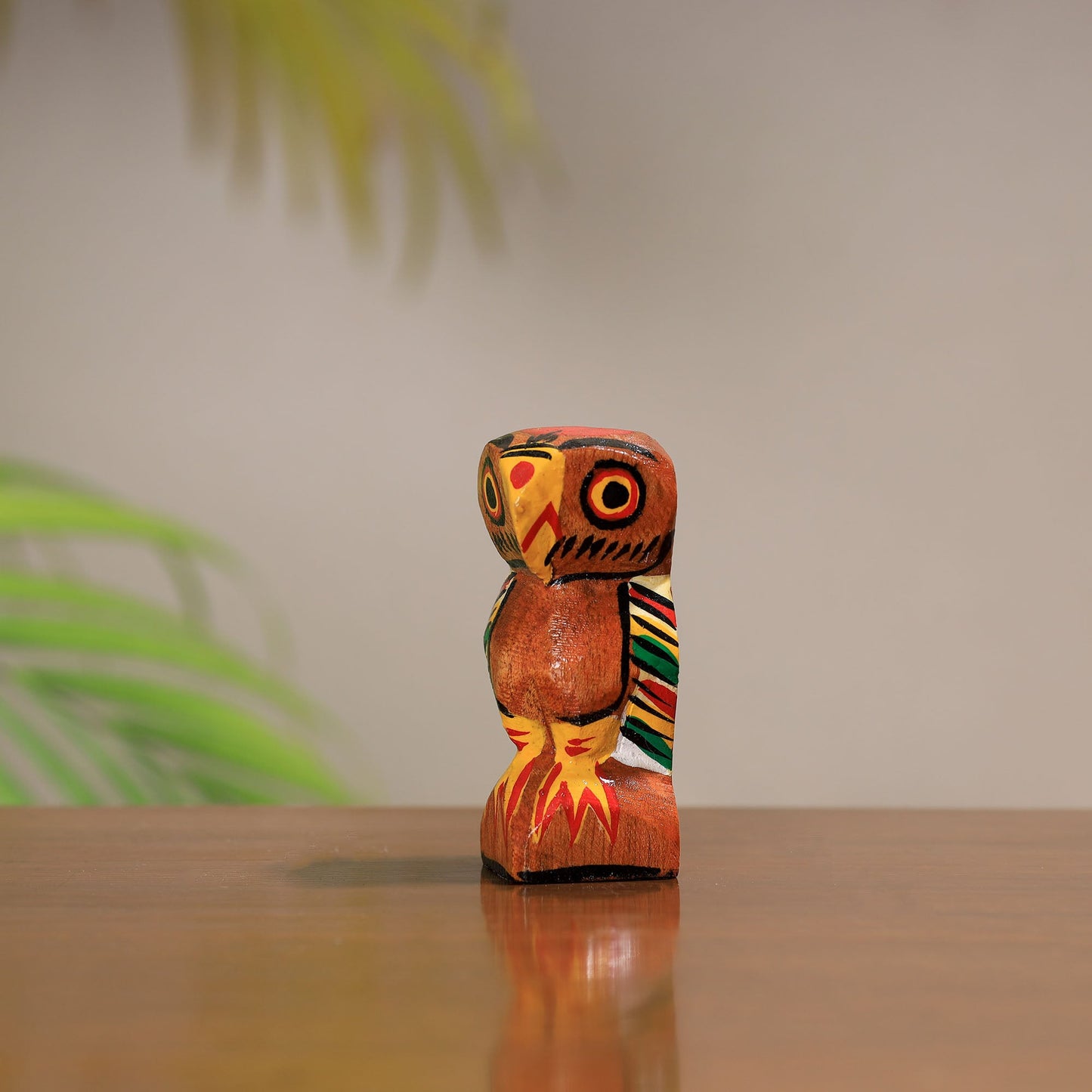 King & queen - traditional burdwan wood handpainted owl
