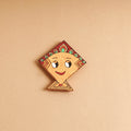  Kite - Abstract Pastel Handpainted Wooden Magnet 