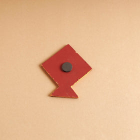  Kite - Abstract Pastel Handpainted Wooden Magnet 