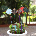 Kite - Handmade Paper Garden Stick (Set of 5)