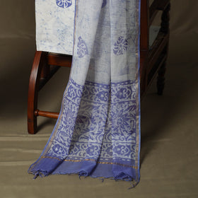 Kota doria cotton hand block batik print 3pc unstitched