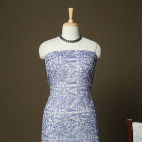 Kota doria cotton hand block batik print 3pc unstitched