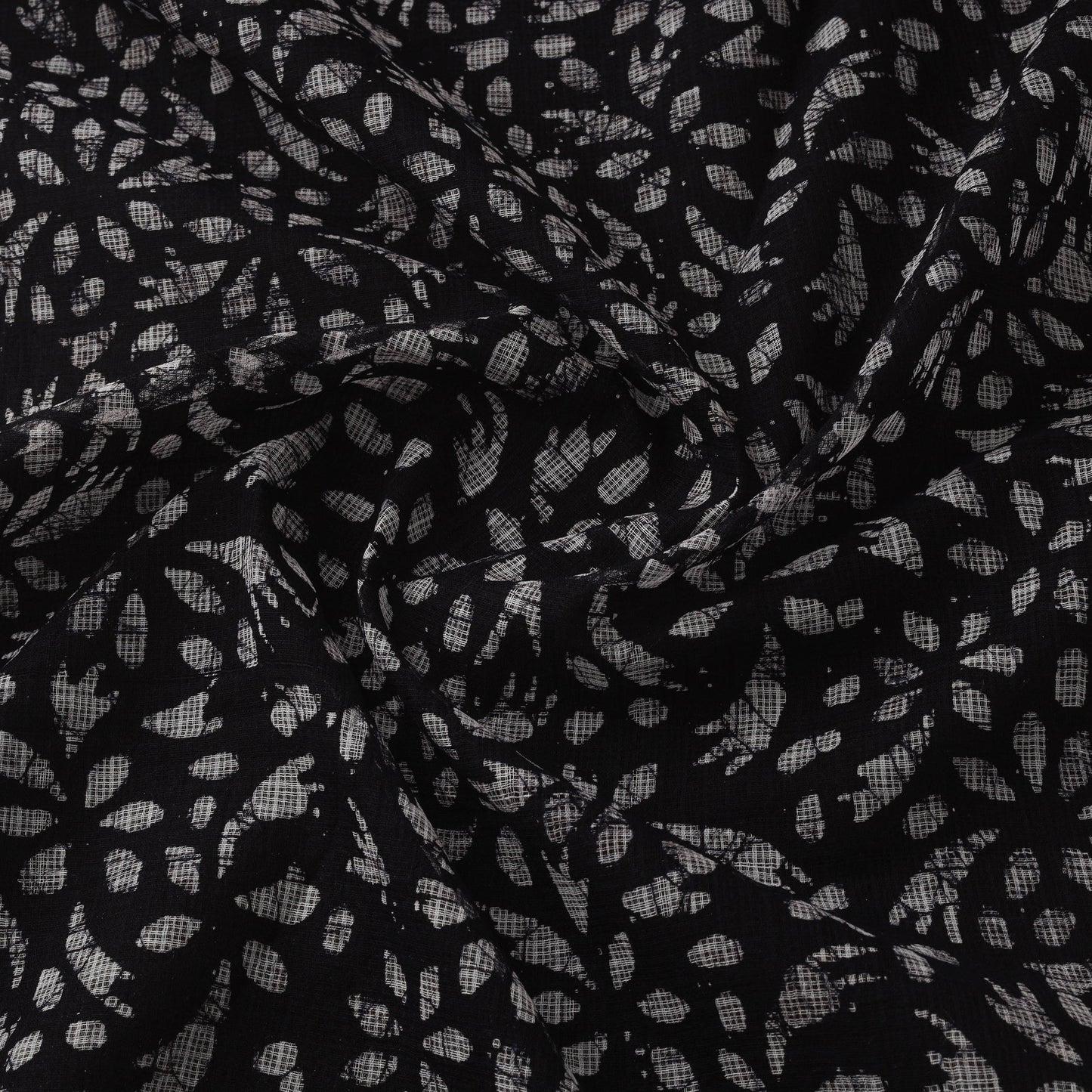 Kota doria cotton hand block batik print fabric 03