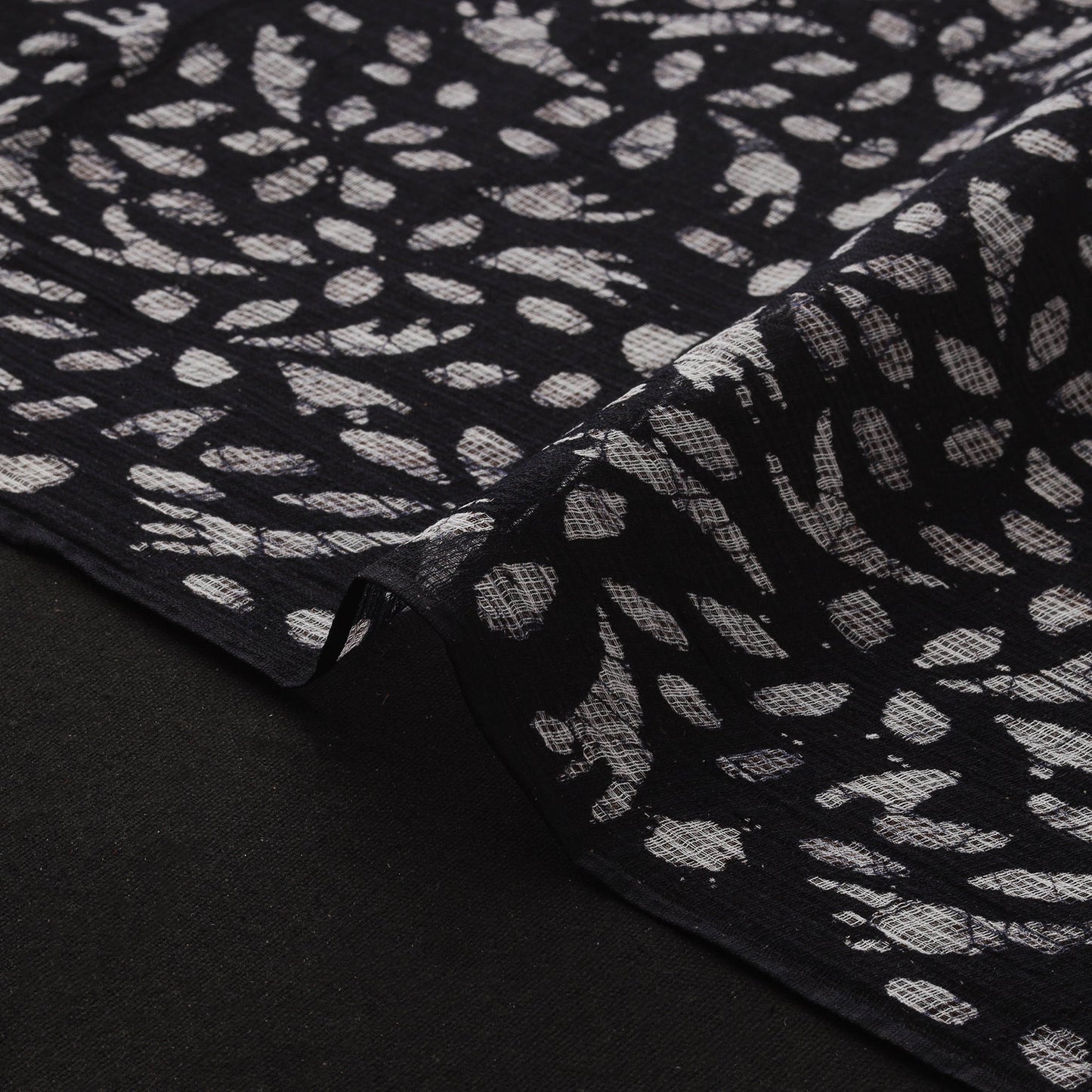 Kota doria cotton hand block batik print fabric 03