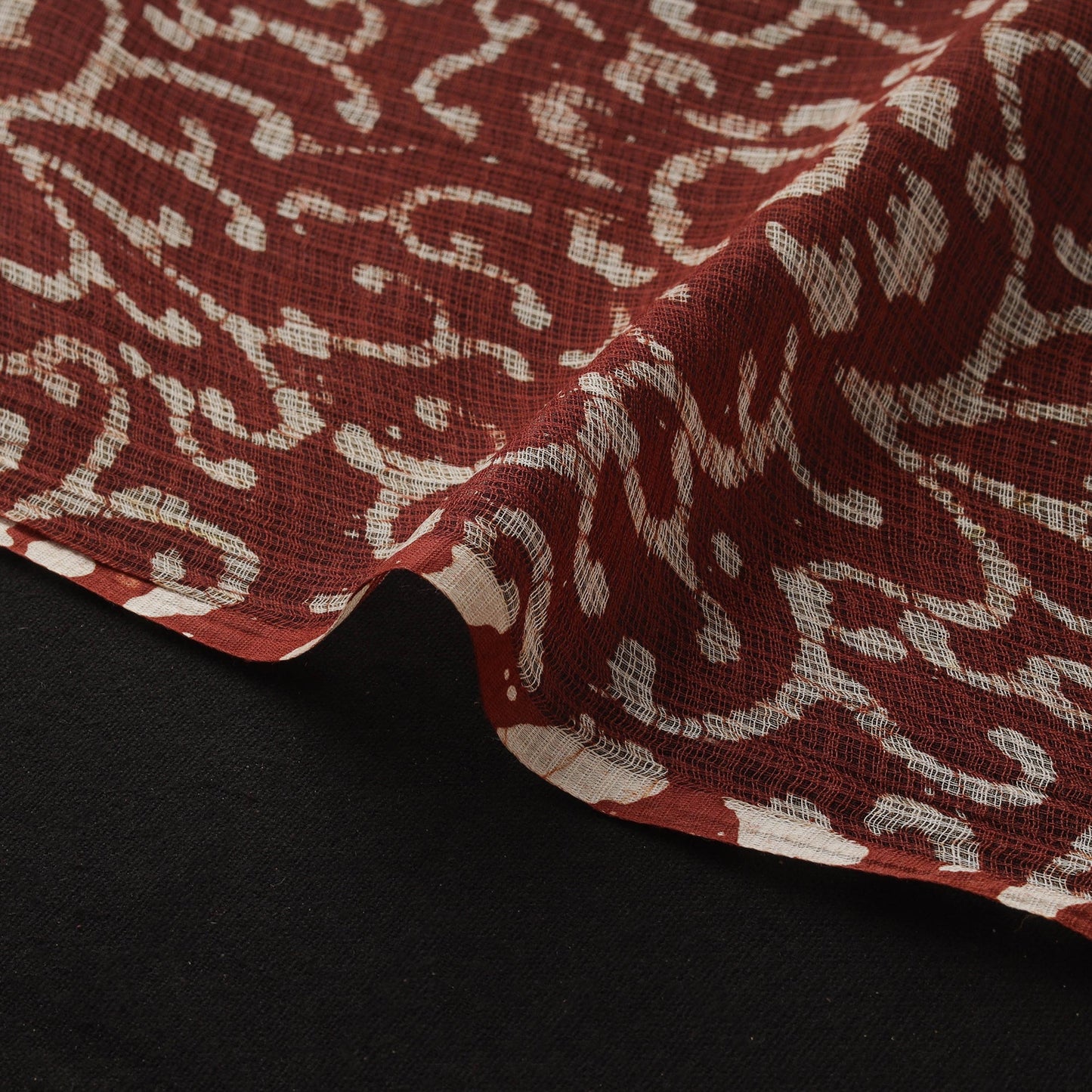 Kota doria cotton hand block batik print fabric 05