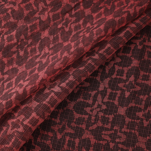 Kota doria cotton hand block batik print fabric 06