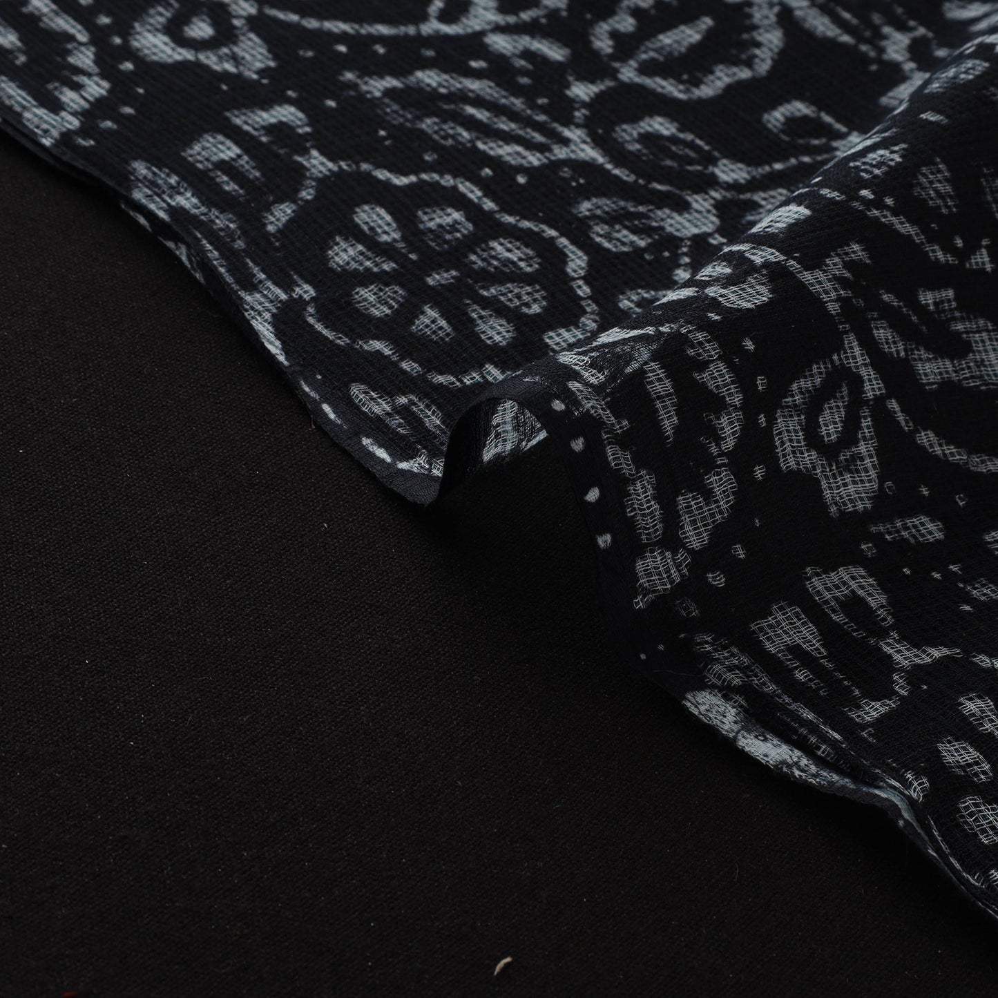 Kota doria cotton hand block batik print fabric 08