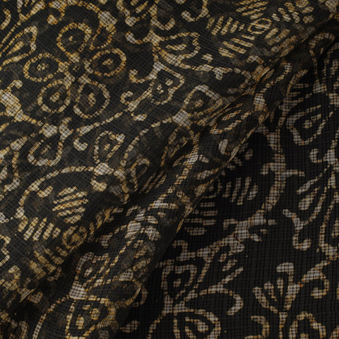 Kota doria cotton hand block batik print fabric 09