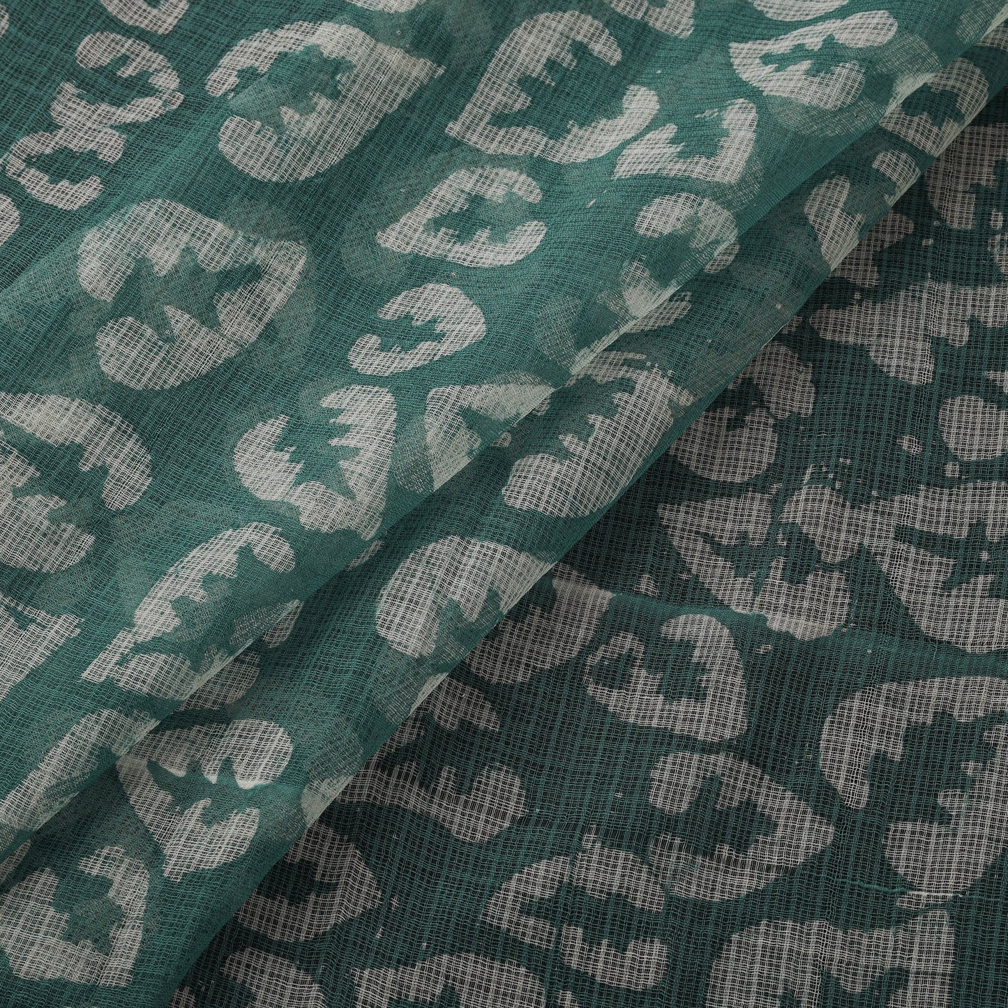 Kota doria cotton hand block batik print fabric 11