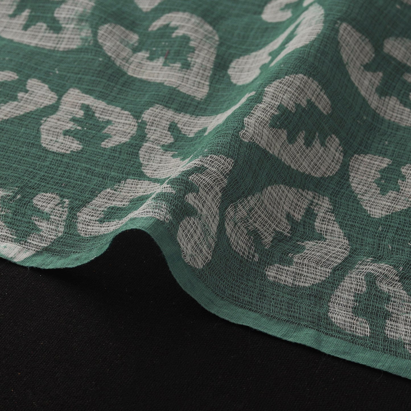 Kota Doria Cotton Hand Block Batik Print Fabric 11