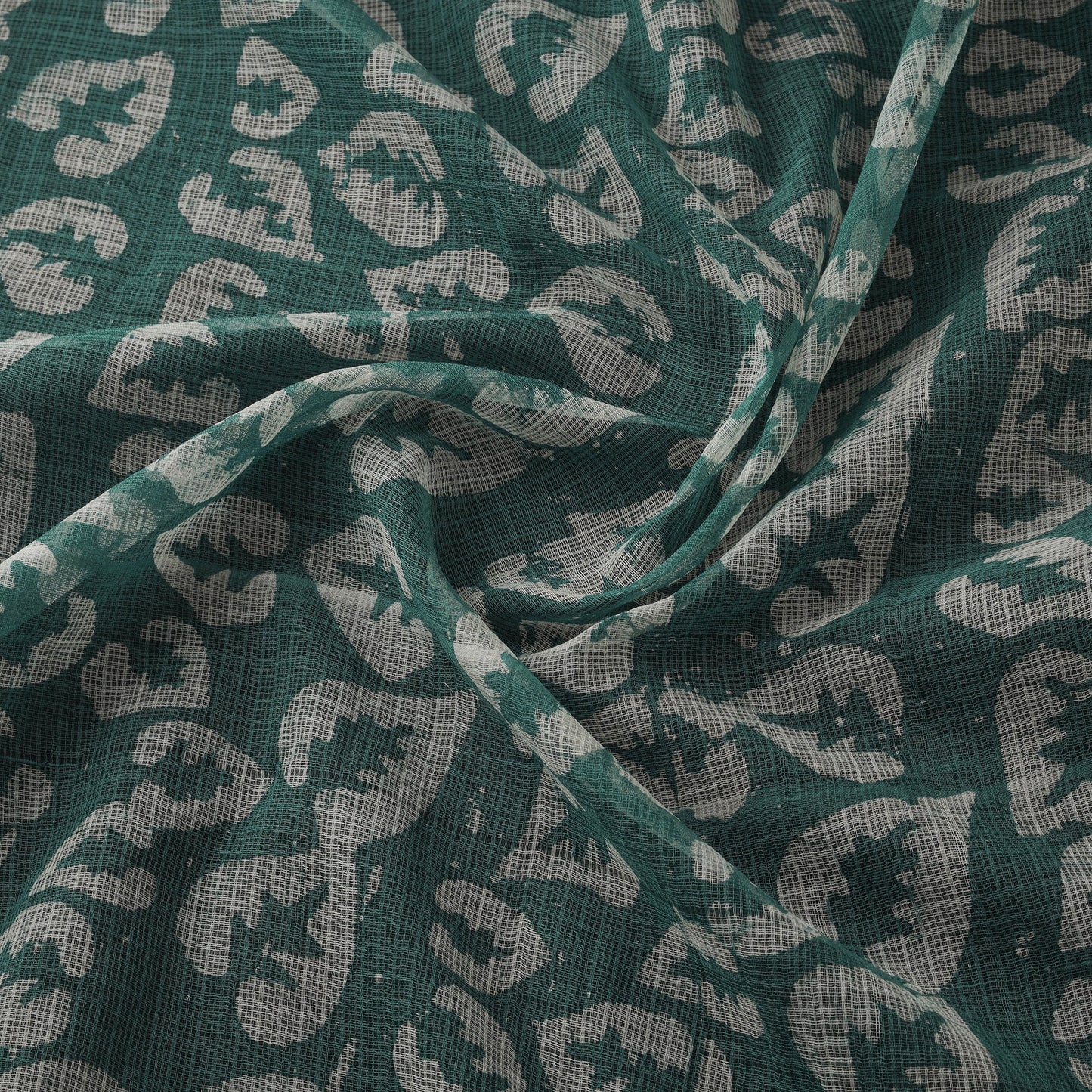 Kota doria cotton hand block batik print fabric 11