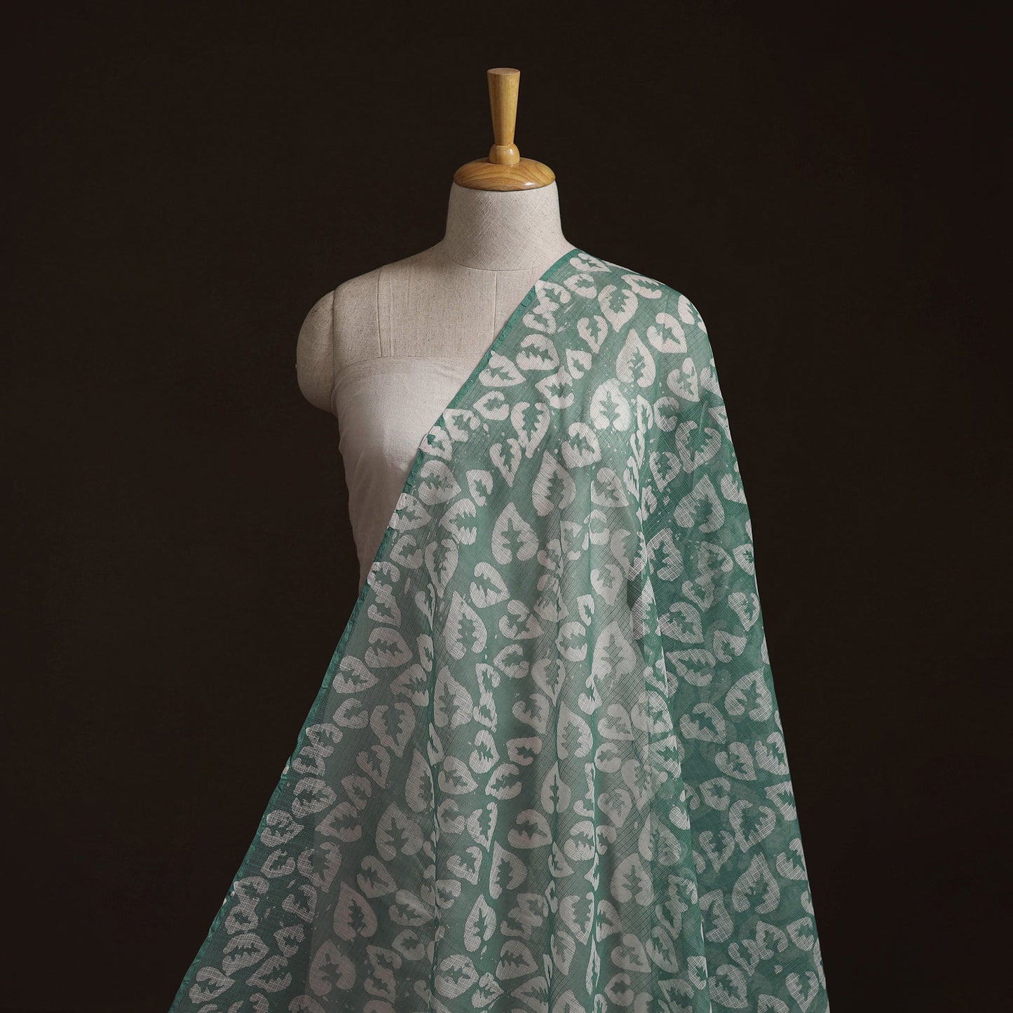 Kota Doria Cotton Hand Block Batik Print Fabric 11