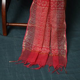 Kota doria cotton hand block jaipur print 3pc unstitched