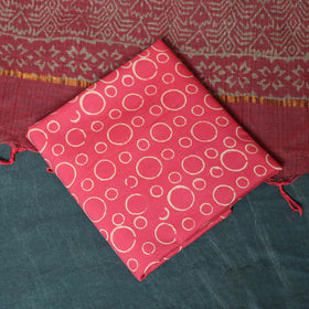 Kota doria cotton hand block jaipur print 3pc unstitched
