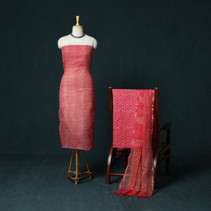 Kota doria cotton hand block jaipur print 3pc unstitched