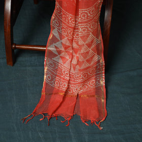 Kota doria cotton hand block jaipur print 3pc unstitched