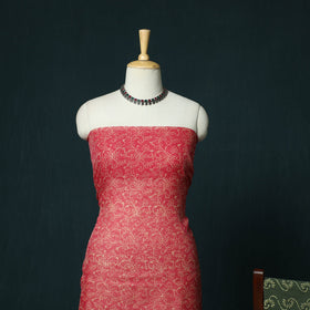 Kota doria cotton hand block jaipur print 3pc unstitched