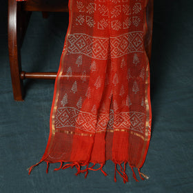 Kota doria cotton hand block jaipur print 3pc unstitched