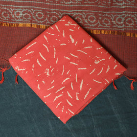 Kota doria cotton hand block jaipur print 3pc unstitched