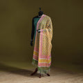 Kota doria cotton hand block print sanganeri floral dupatta
