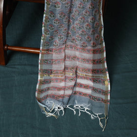 Kota doria cotton hand block sanganeri print 3pc unstitched