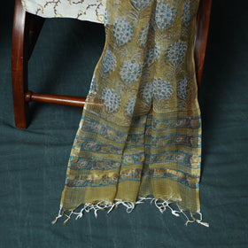 Kota doria cotton hand block sanganeri print 3pc unstitched