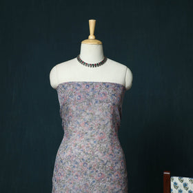 Kota doria cotton hand block sanganeri print 3pc unstitched