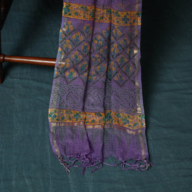 Kota doria cotton hand block sanganeri print 3pc unstitched