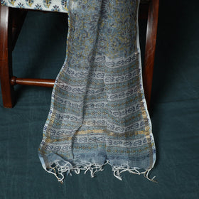 Kota doria cotton hand block sanganeri print 3pc unstitched